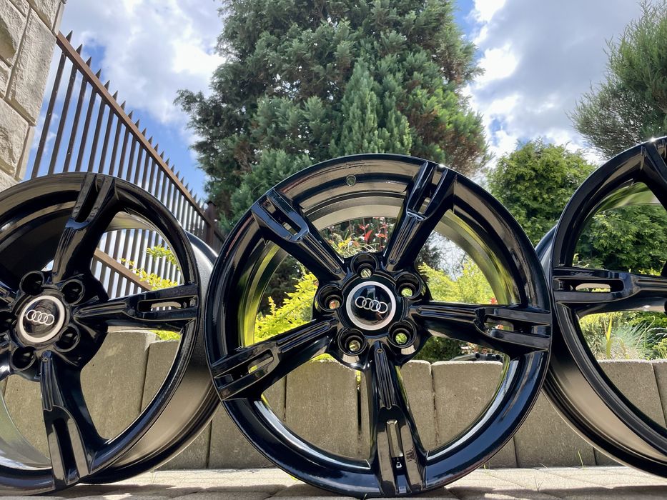 czarne vw 17 5x112 golf V VI seat leon skoda octavia audi a3 8p