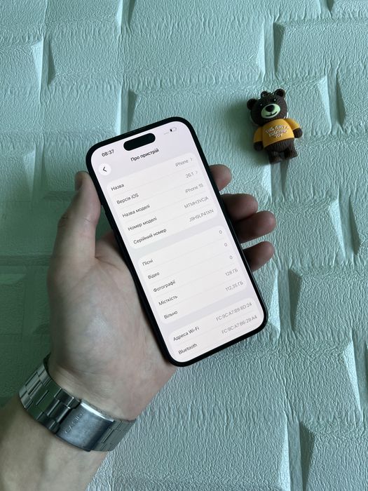 iPhone 15 128GB neverlock Black Фіз, айфон 15