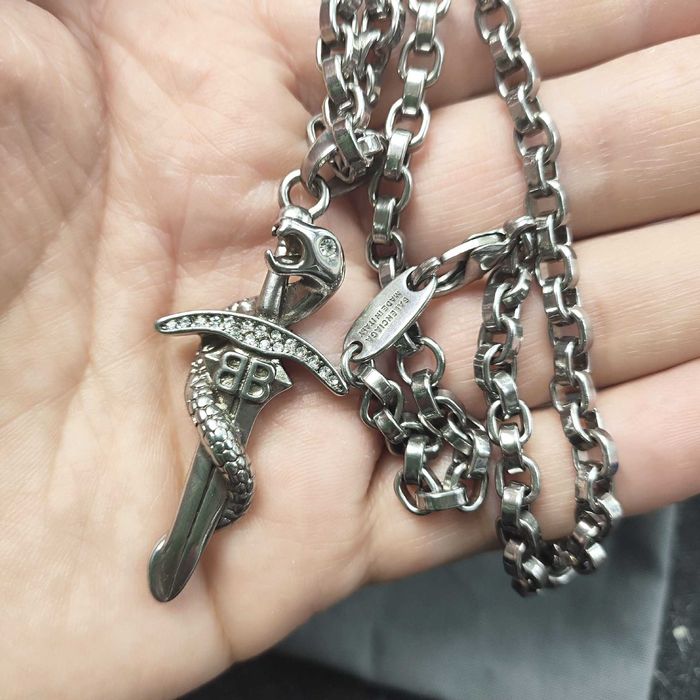 Ланцюжок Balenciaga dagger | Підвіска меч Баленсіага