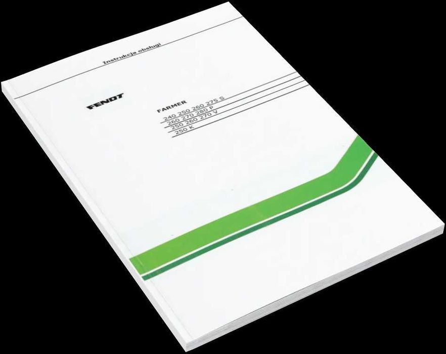 Fendt FARMER 240, 250, 260, 275 S Instrukcja obsługi