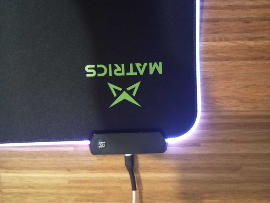 Tapete Rato Gaming Matrics XL MPR90 RGB Black