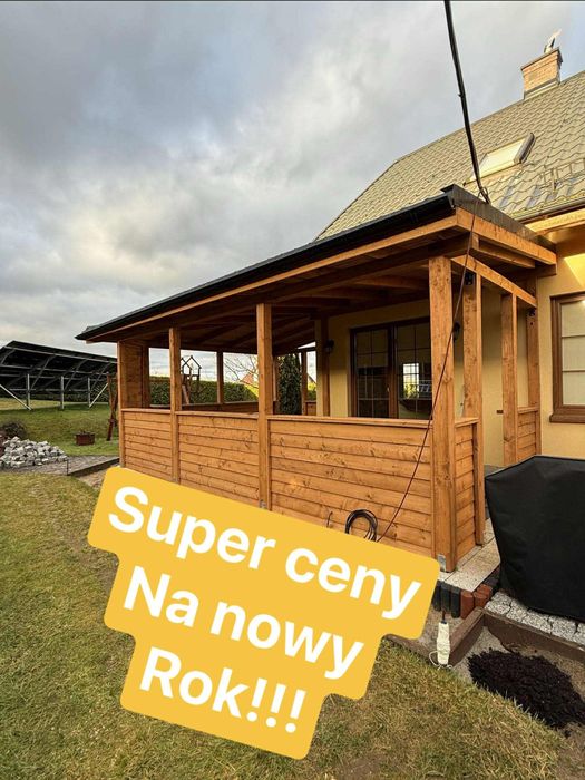 Altana ogrodowa drewniana + montaż – altanki, wiaty, tarasy drewniane