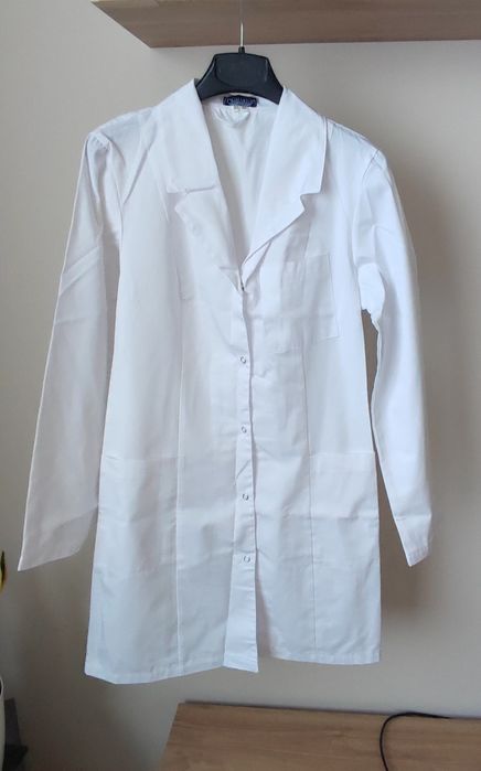 Fartuch laboratoryjny XXS 32 164 Primarius biały medyczny bawełniany
