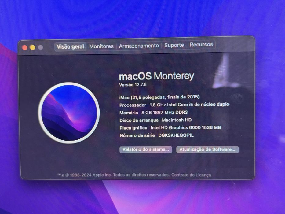 iMac 21.5 late 2015