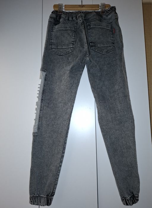 Джинсы джогеры новые серые