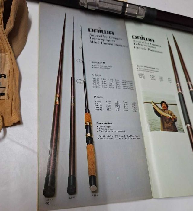 Daiwa-Série 310-33 Vintage Cana de Pesca Directa/Telescópica - (1972)