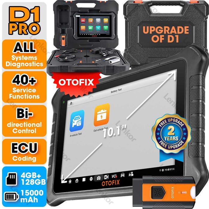 Máq. Diagnóstico Auto OTOFIX (Autel) D1 Pro 10" Português