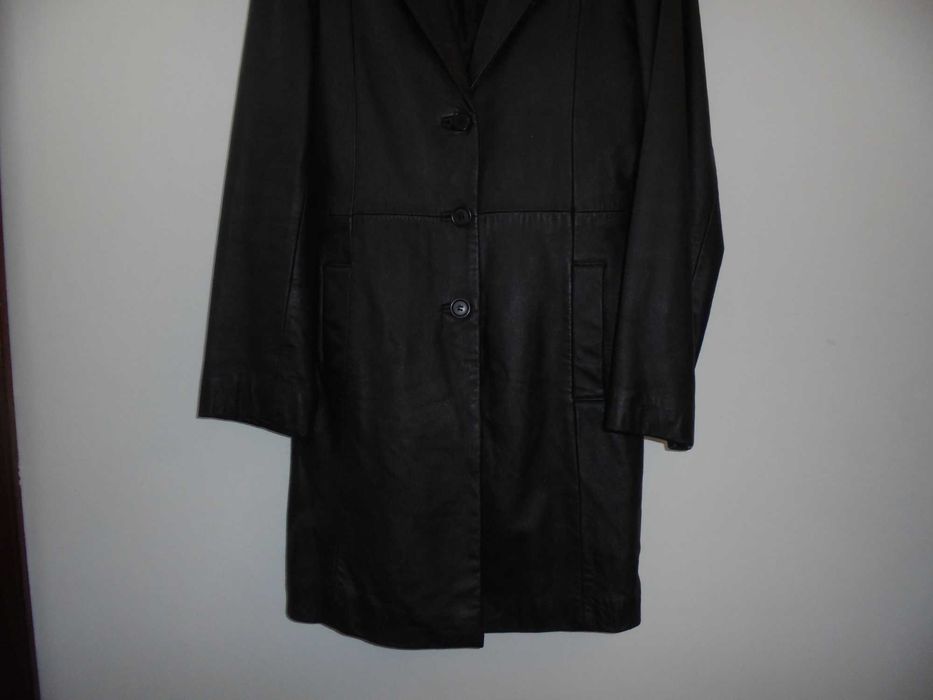 casaco de senhora em pele comprido