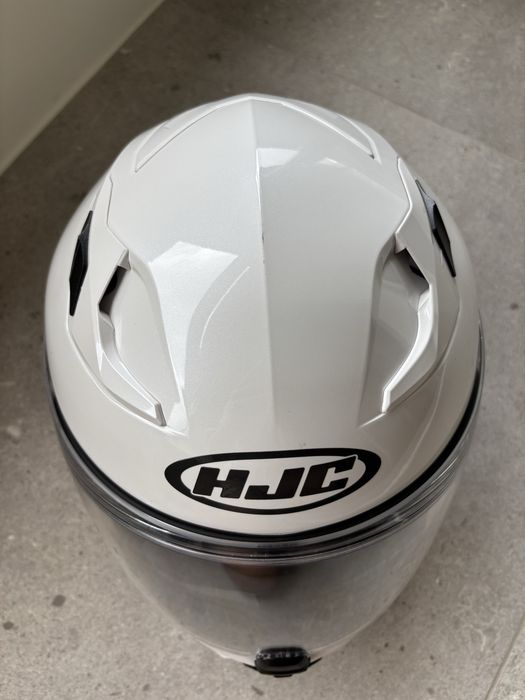 Capacete de mota integral HJC i70 branco