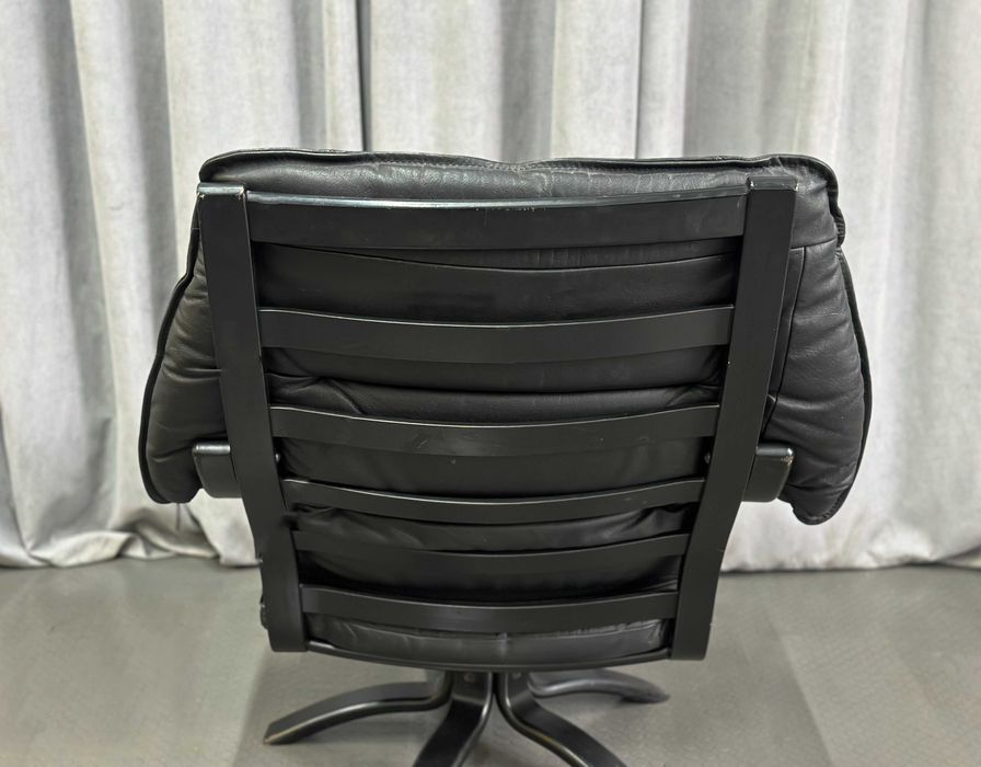 Чорне м'яке шкіряне/відпочинкове крісло/шкіряні крісла/дивани з Європи