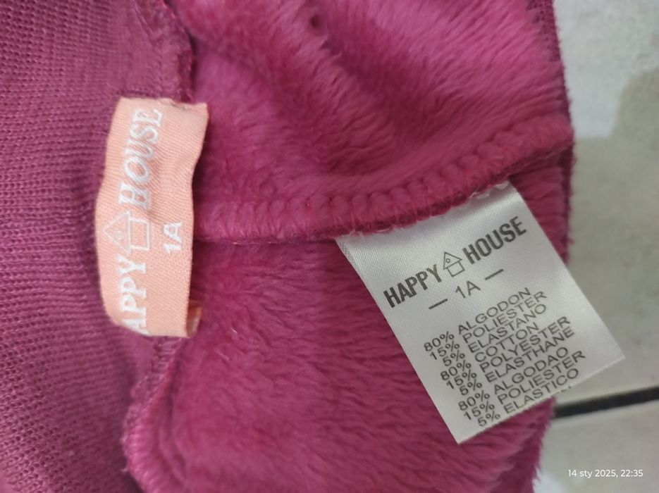 Zestaw jesienno- zimowy  spodnie ocieplane + bluza 74