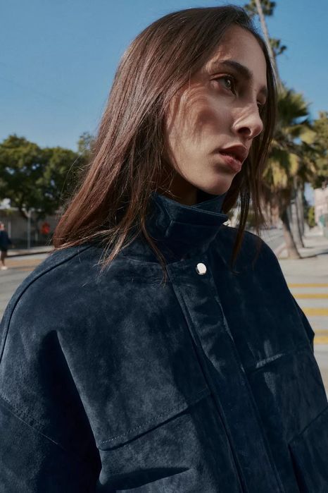 Куртка - бомбер зі 100% шкіри Zara