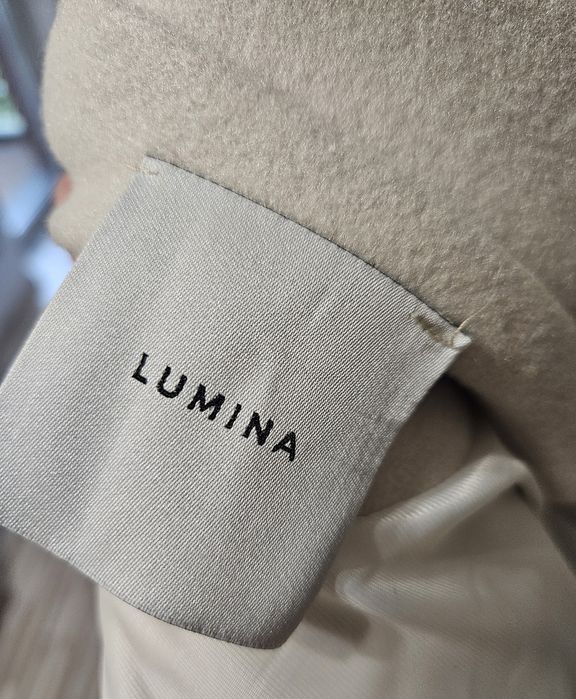 Biała kremowa beżowa kurtka bomberka Lumina