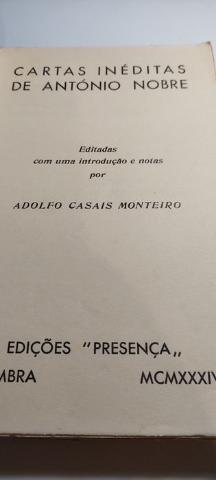 Cartas Inéditas de António Nobre (1934)