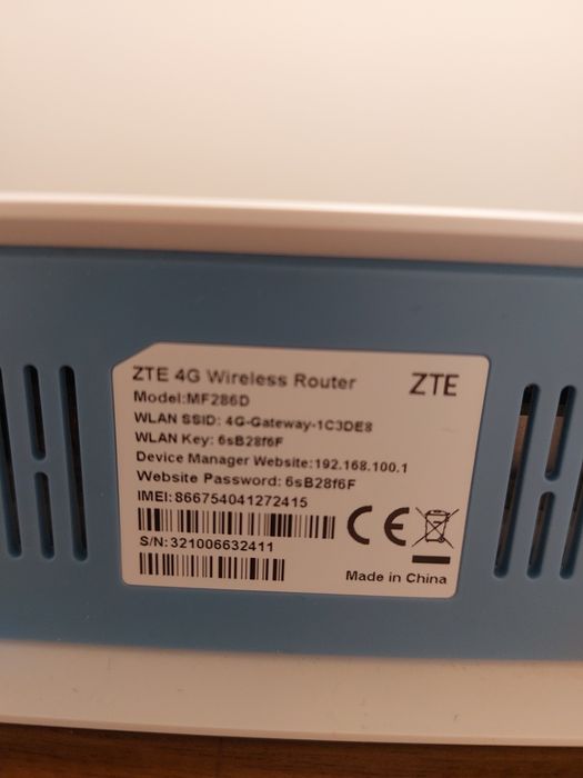Роутер ZTE 286 D