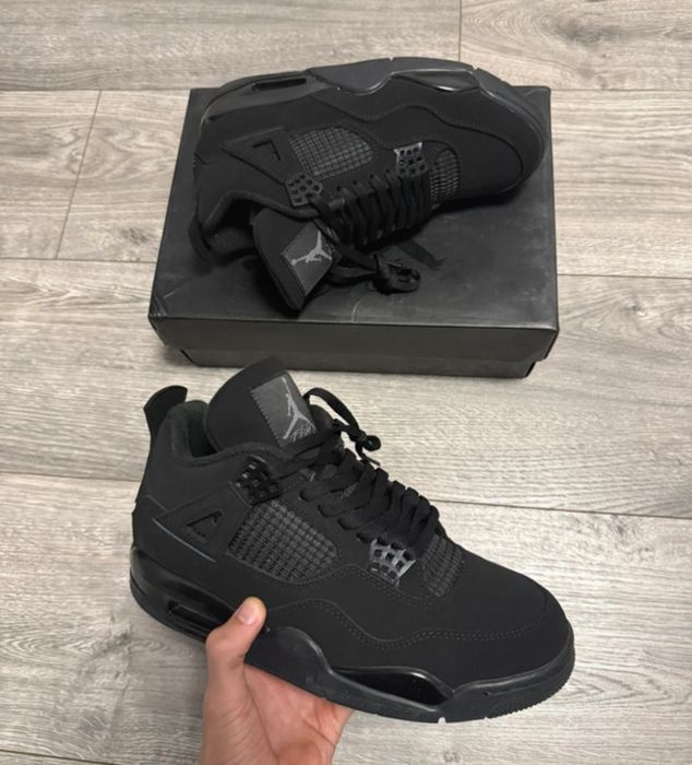 Jordan 4 all black sneakers nowe buty AIR JORDAN 4 czarne retro flight