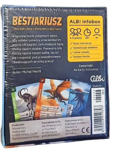 Bestiariusz gra planszowa prezent