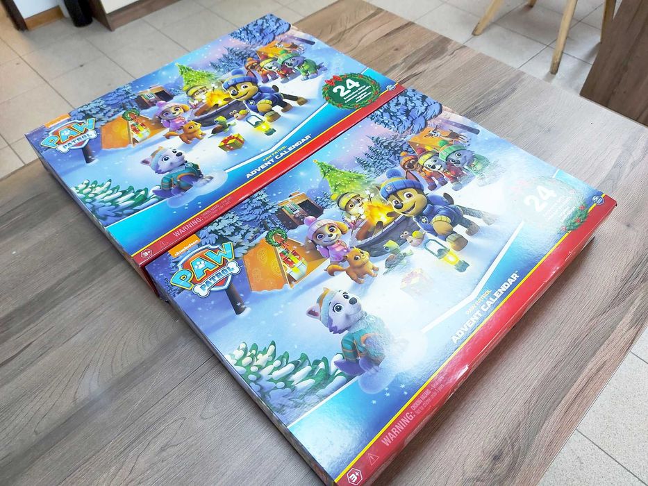 Psi Patrol Kalendarz Okienka Adwentowy 24 Niespodzianki Figurki Nowy