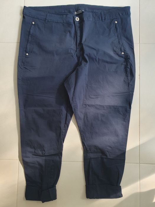 Granatowe letnie spodnie Cellbes rozmiar 54