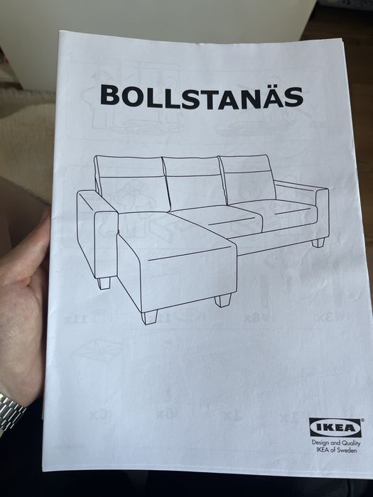 Sofá Ikea Bollstanäs 3 Lugares