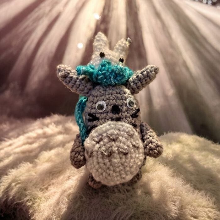 Тоторо в'язана іграшка