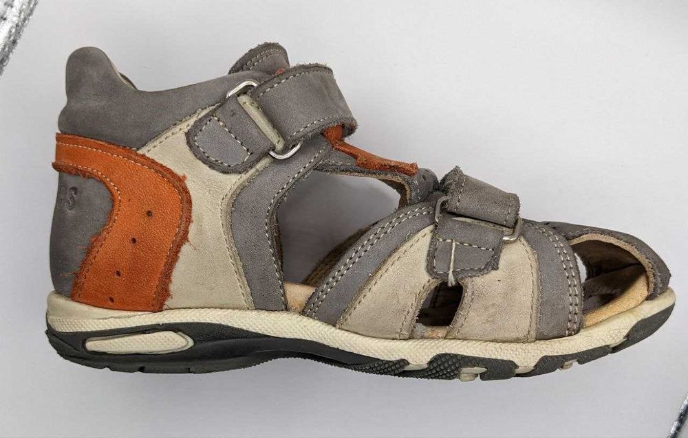 Ортопедические кожаные детские босоножки-сандалики (сандалии) Alberes