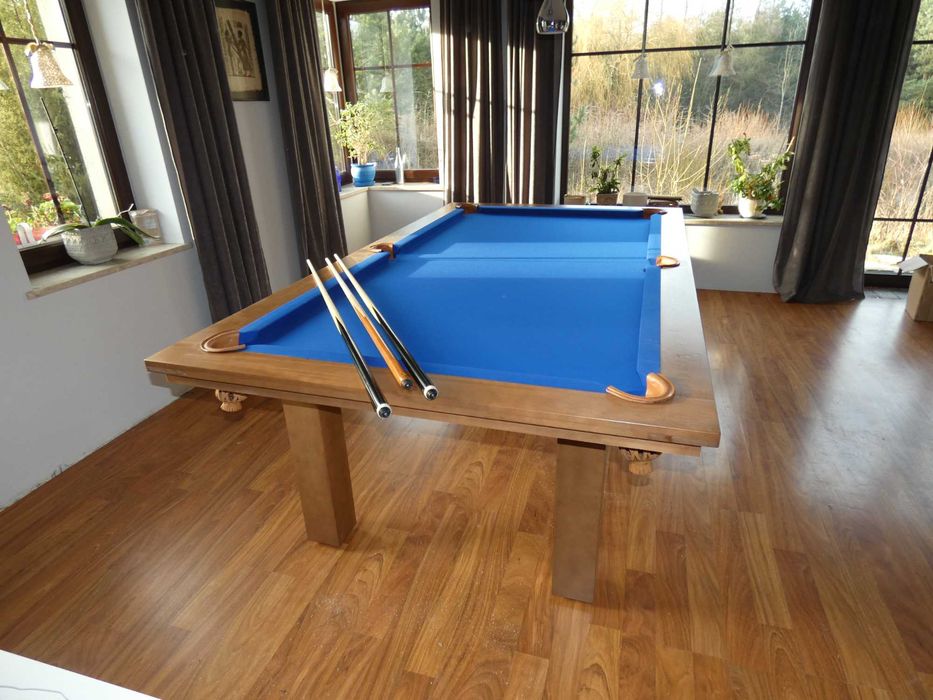 Stół Bilardowy HERMES 7ft , noga prosta ,dębowy , z akcesoriami