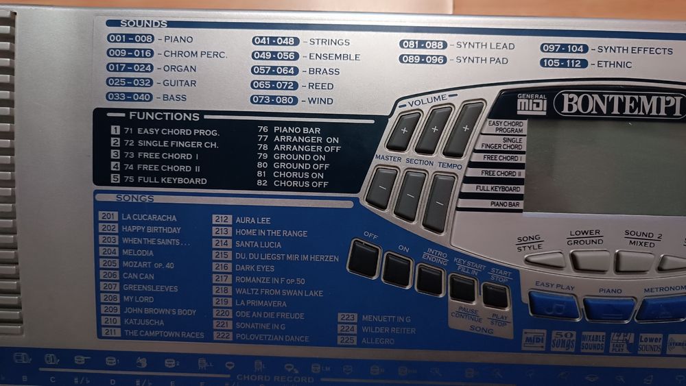 Keyboard BONTEMPI PM695