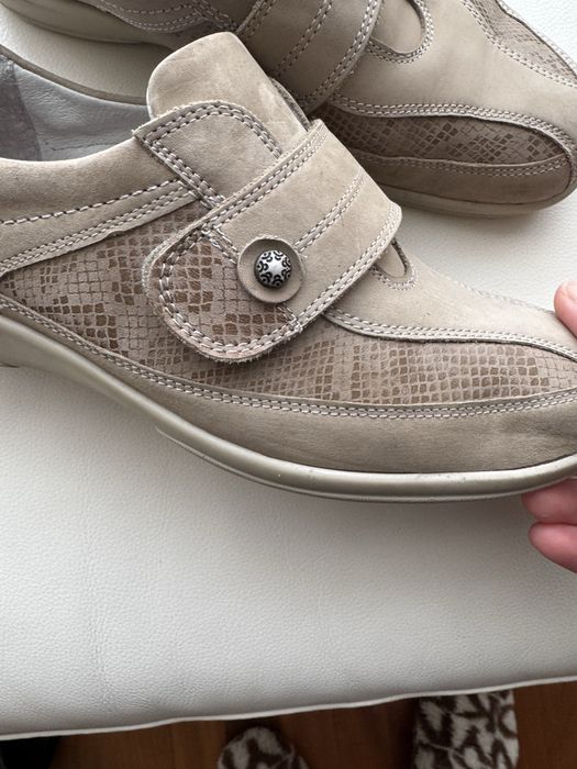 Кросівки туфлі шкіра замш