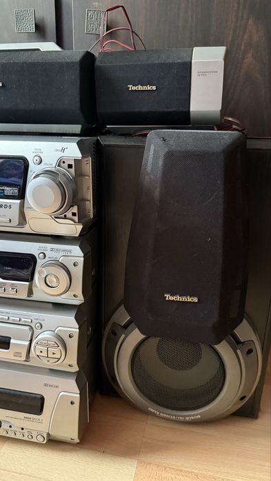 Kompletna wieża Technics SC-EH760 + 5 głośników retro vintage