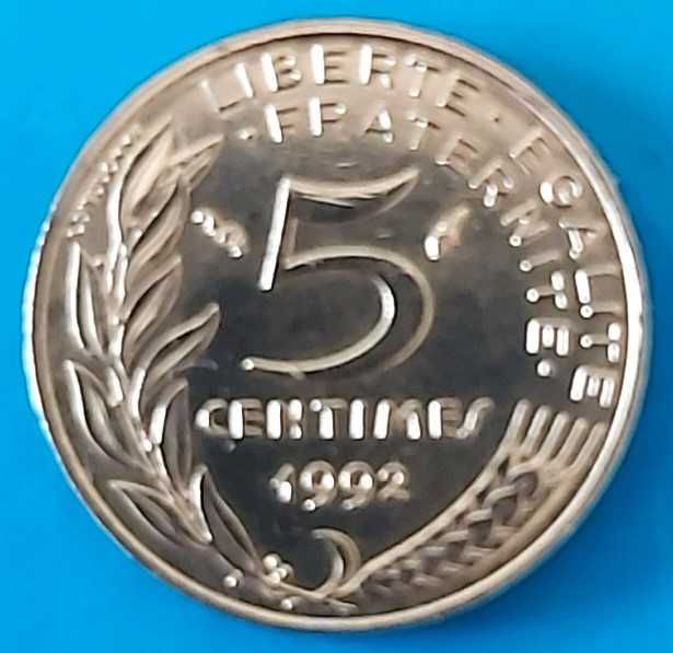 5 Cêntimos de 1992, França