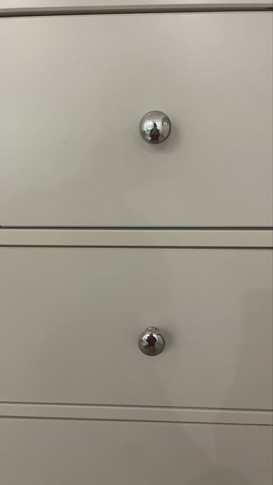 Srebrne Gałki uchwyty 12 sztuk