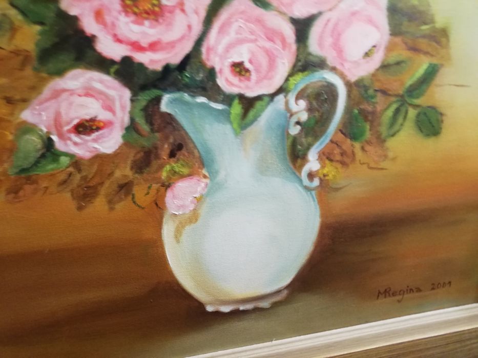 Quadro pintura tela / flores