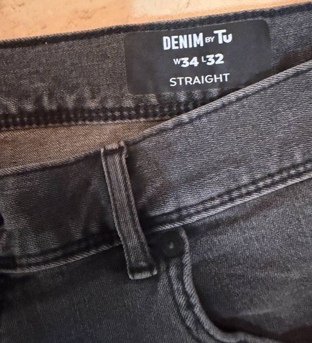 Denim by TU темно-сірі чоловічі джинси 34/32