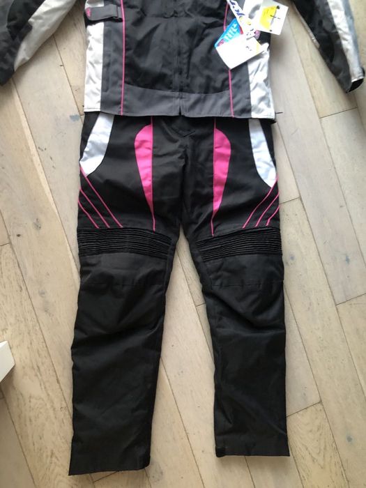 Stroj , zestaw motocyklowy damski  L/XL  ,rozowy