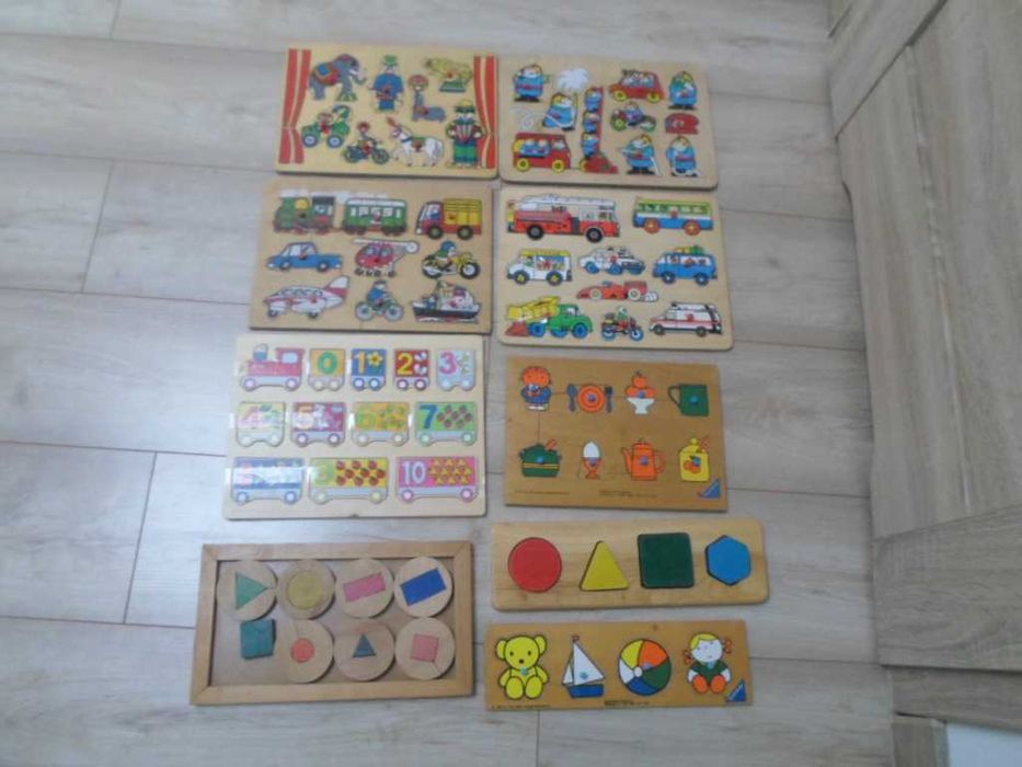 Puzzle drewniane- 9 sztuk