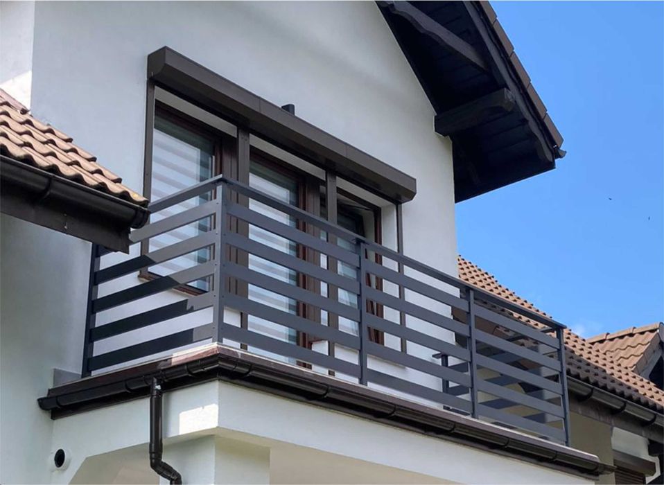 Balustrada aluminiowa  barierka Zabezpieczenie okienne  francuskie