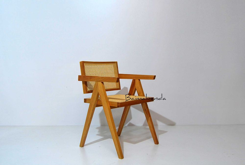 Conjunto 6 cadeiras palhinha estilo nórdico