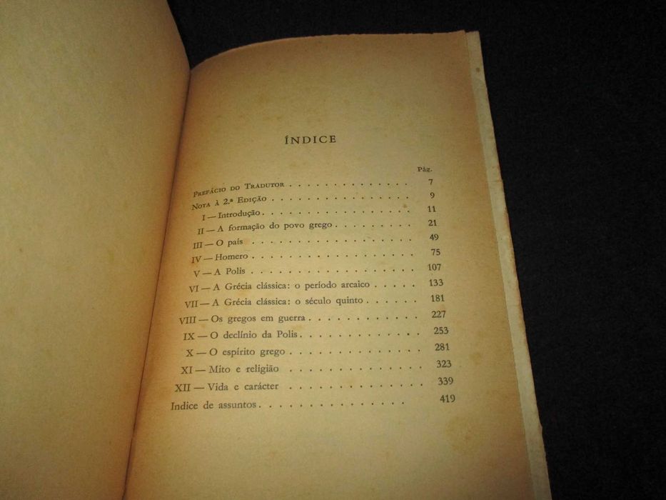 Livro Os Gregos H. D. F. Kitto Arménio Amado 1ª edição