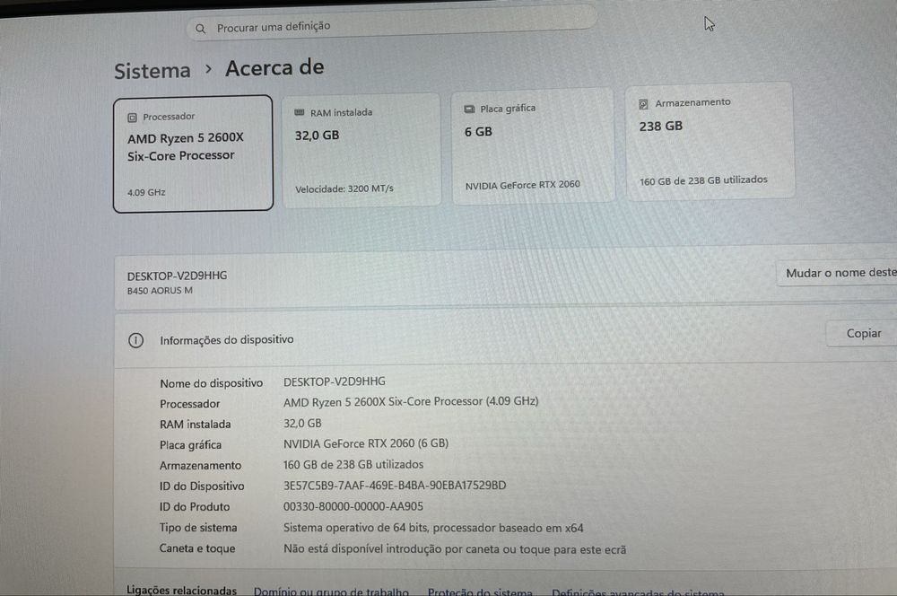 PC Gaming Ryzen 5 2600X | RTX 2060 6GB | 32GB RAM | SSD