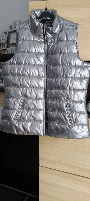 Srebrna kamizelka bezrękawnik xl
