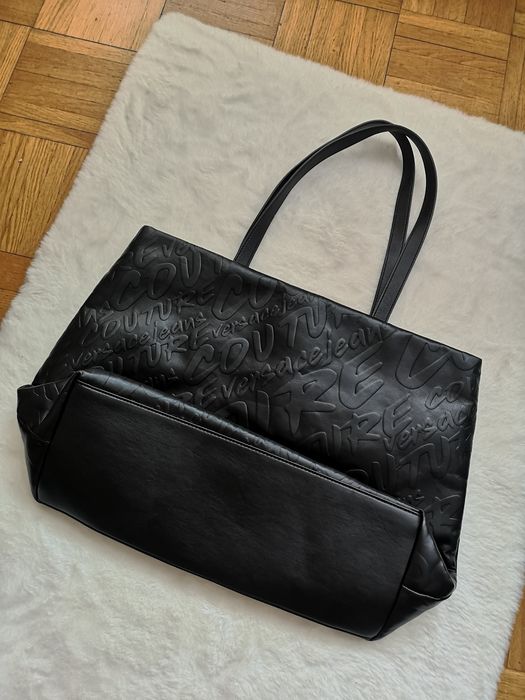 Torebka shopper czarna Versace Jeans Couture