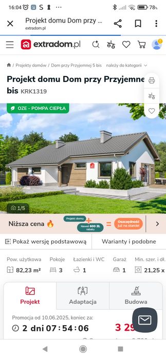 Projekt domu parterowego