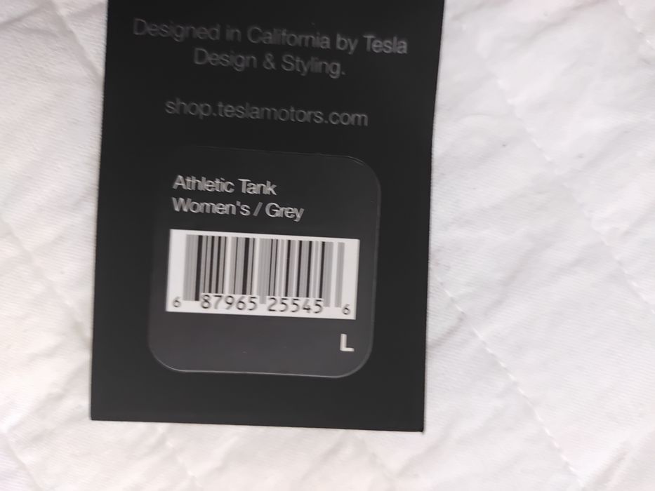 Tesla top  szary XS i L