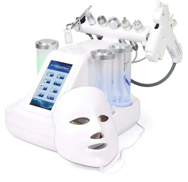 Máquina de beleza 8 em 1 para rejuvenescimento da pele com jato