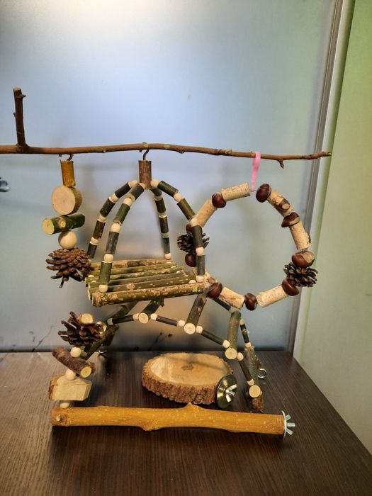 Жердочки качели для птиц