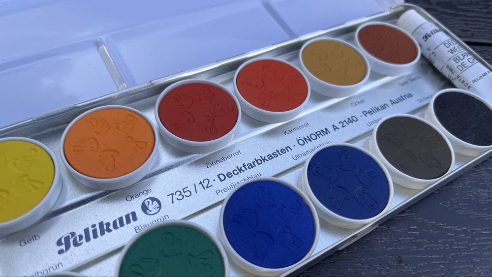 Набір акварельних фарб Pelikan 735 / 12 (Австрія)