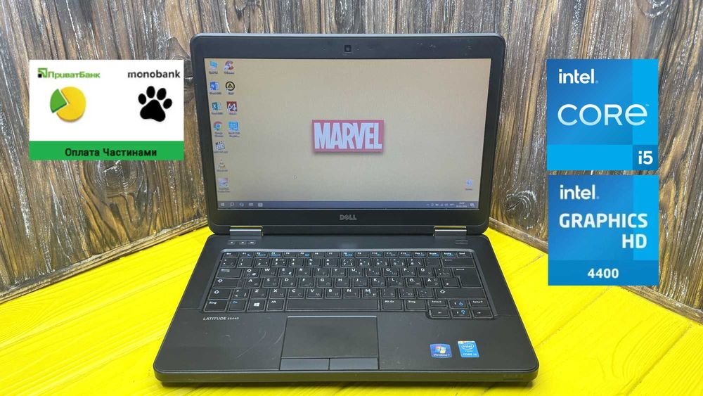 РОЗПРОДАЖ! Бюджетний Ноутбук Для Роботи і Навчання Dell Latitude E5440 /Core i5/SSD 128 GB