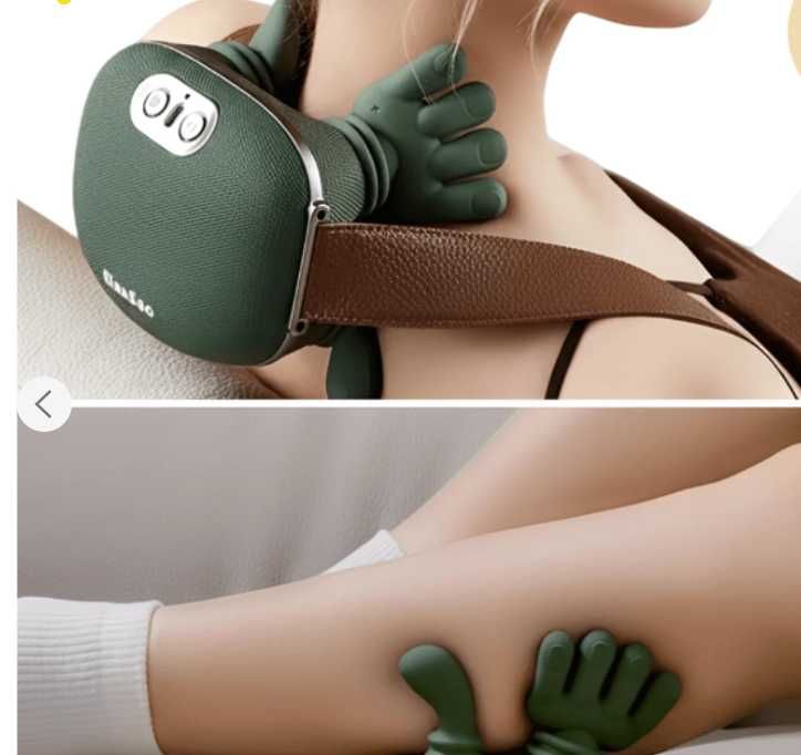 Електричний масажер для шиї та плечей Shoulders & Neck Зелений