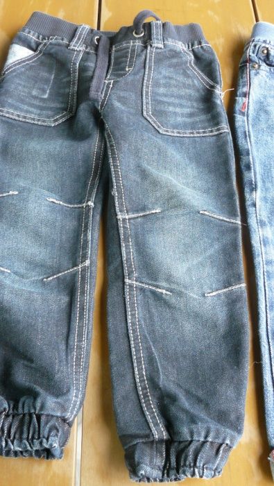 Spodnie jeansowe na gumce 3 rozm.komplet